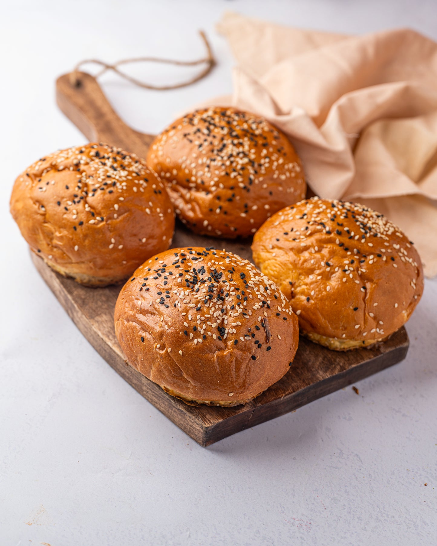 Sourdough Burger buns - Pack of 4
