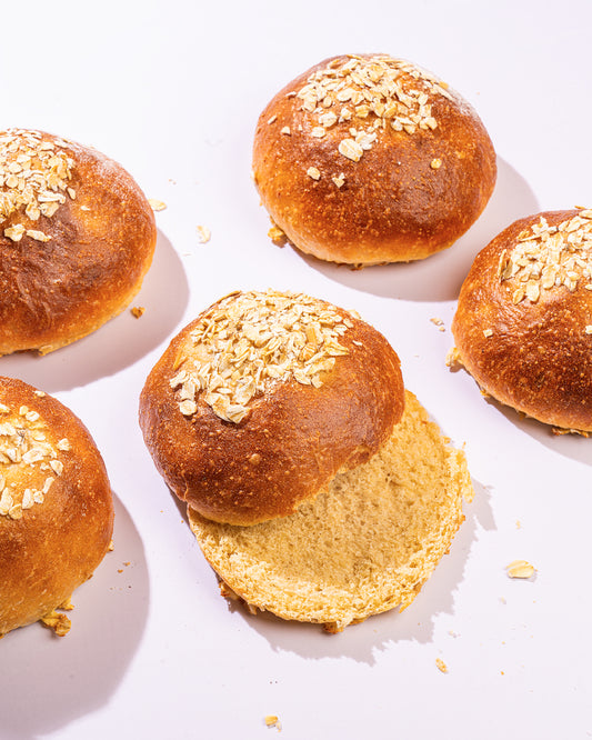 Sourdough Burger Buns Wholewheat - Pack of 4